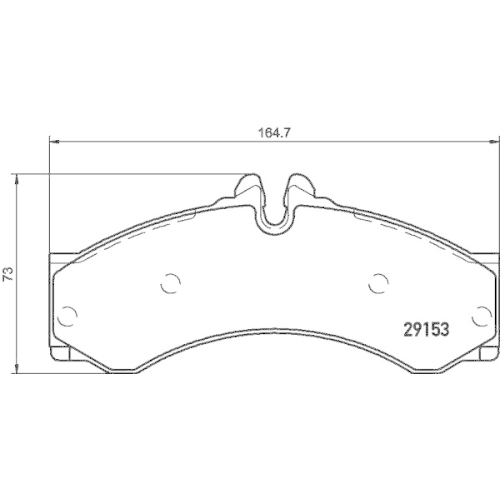 DON Bremsbelagsatz, Scheibenbremse PCP1712
