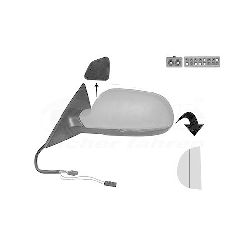 VAN WEZEL Au&szlig;enspiegel * HAGUS * 0384827