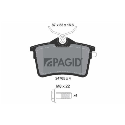 PAGID Bremsbelagsatz, Scheibenbremse T1788N