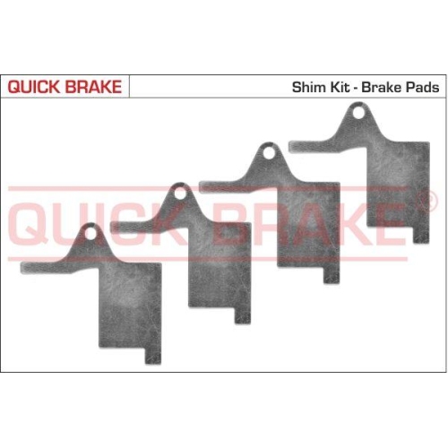 QUICK BRAKE Anti-Quietsch-Folie, Bremsbelag (R&uuml;ckenplatte) 2896K