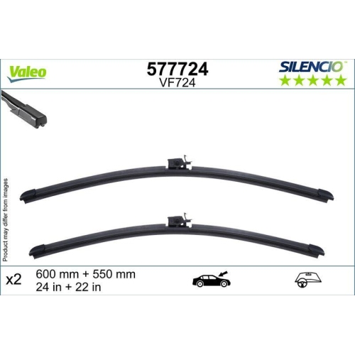 VALEO Wischblatt SILENCIO FLAT BLADE SET 577724