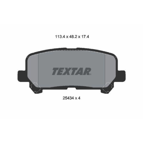 TEXTAR Bremsbelagsatz, Scheibenbremse 2543403