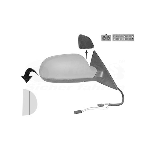 VAN WEZEL Au&szlig;enspiegel * HAGUS * 0384828