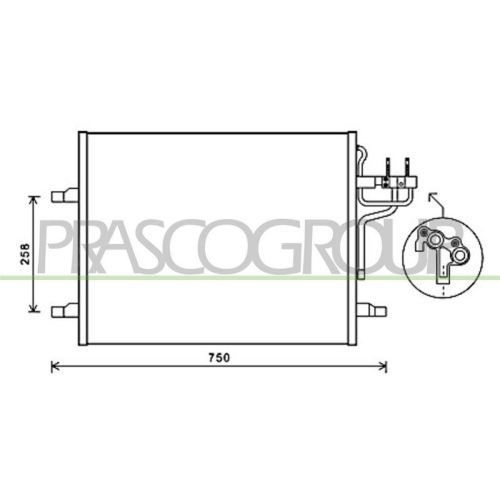 PRASCO Kondensator, Klimaanlage PrascoSelection FD802C001