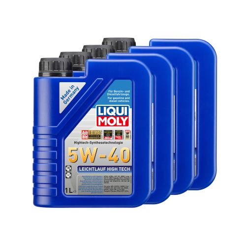 Liqui Moly Motor&ouml;l Leichtlauf High Tech, 5W-40, 4 Liter - 4x 3863