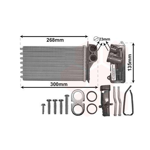 VAN WEZEL W&auml;rmetauscher, Innenraumheizung *** IR PLUS *** 09006397