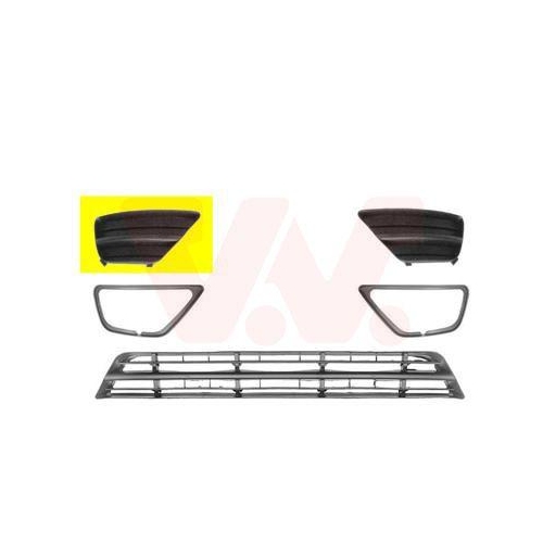 VAN WEZEL L&uuml;ftungsgitter, Sto&szlig;f&auml;nger ** Equipart ** 1861592