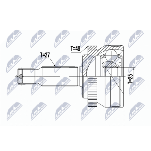 NTY Gelenksatz, Antriebswelle NPZ-HY-517