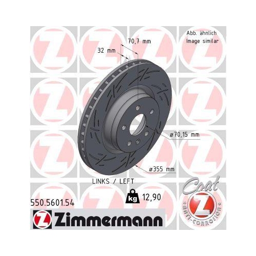 ZIMMERMANN Bremsscheibe BLACK Z 550.5601.54