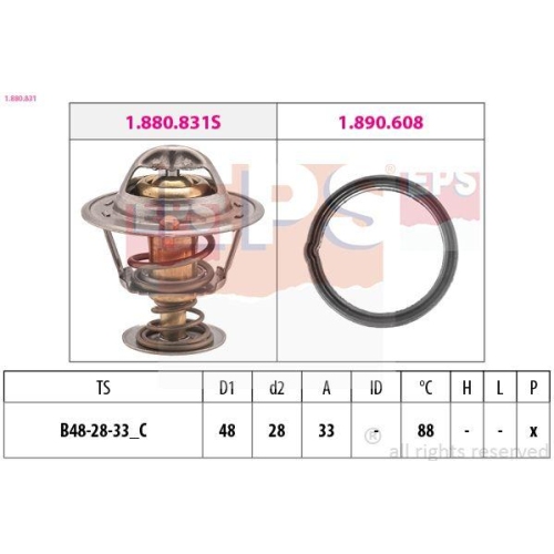 EPS Thermostat, K&uuml;hlmittel Made in Italy - OE Equivalent