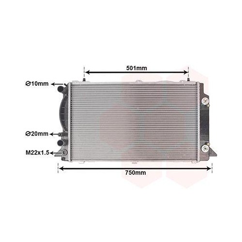 VAN WEZEL K&uuml;hler, Motork&uuml;hlung 03002090