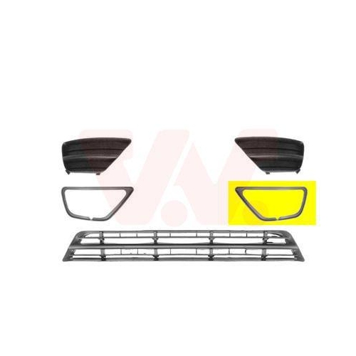 VAN WEZEL L&uuml;ftungsgitter, Sto&szlig;f&auml;nger ** Equipart ** 1861593