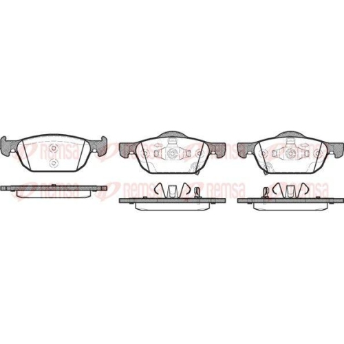 REMSA Bremsbelagsatz, Scheibenbremse 1384.02