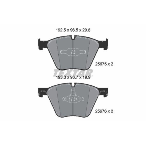TEXTAR Bremsbelagsatz, Scheibenbremse Q+ 2567501