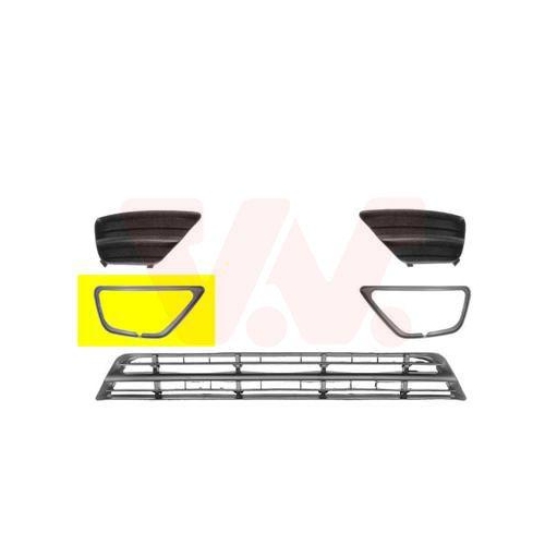 VAN WEZEL L&uuml;ftungsgitter, Sto&szlig;f&auml;nger ** Equipart ** 1861594