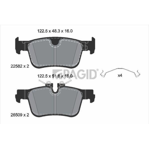 PAGID Bremsbelagsatz, Scheibenbremse T2941N