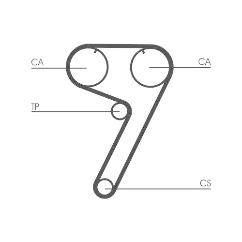CONTINENTAL CTAM Zahnriemen CT670
