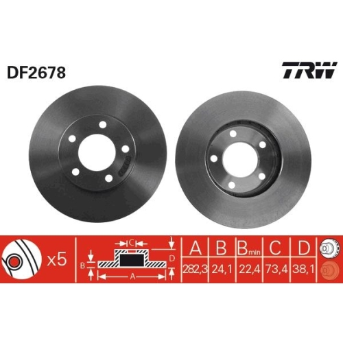 TRW Bremsscheibe DF2678