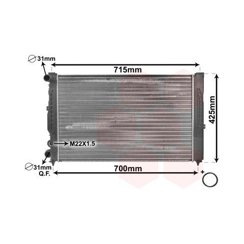 VAN WEZEL K&uuml;hler, Motork&uuml;hlung *** IR PLUS *** 03002105
