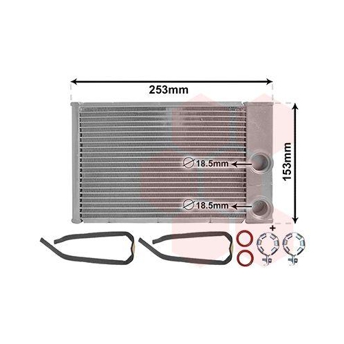 VAN WEZEL W&auml;rmetauscher, Innenraumheizung *** IR PLUS *** 37016702