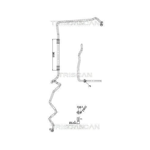 TRISCAN Hochdruck-/Niederdruckleitung, Klimaanlage 9010 23014