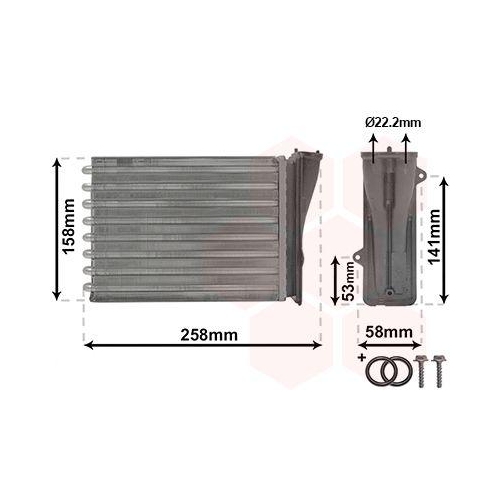 VAN WEZEL W&auml;rmetauscher, Innenraumheizung *** IR PLUS *** 40006413