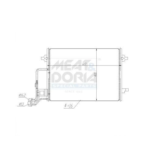 MEAT & DORIA Kondensator, Klimaanlage 991158