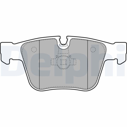 DELPHI Bremsbelagsatz, Scheibenbremse LP2115