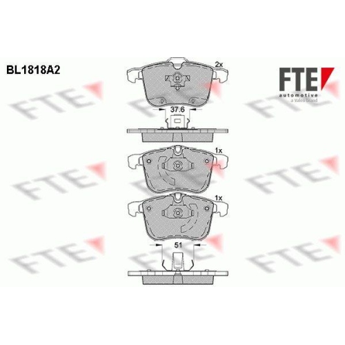 FTE Bremsbelagsatz, Scheibenbremse