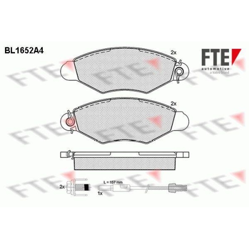FTE Bremsbelagsatz, Scheibenbremse 9010269