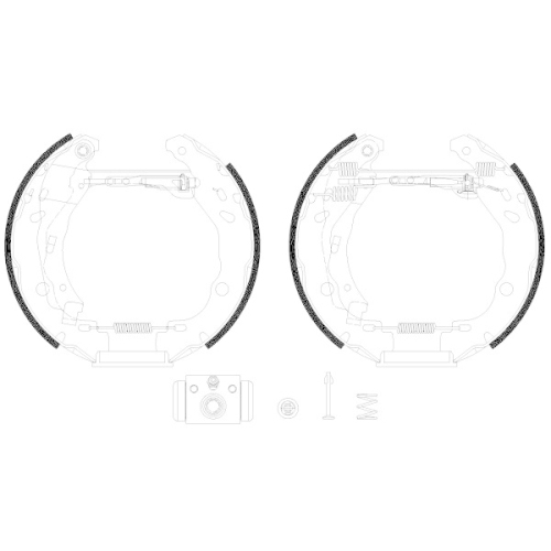 TEXTAR Bremsbackensatz Shoe Kit Pro 84083201