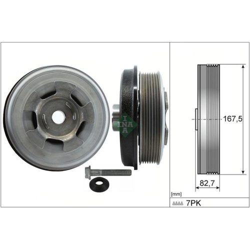 Schaeffler INA Riemenscheibe, Kurbelwelle 544 0601 20