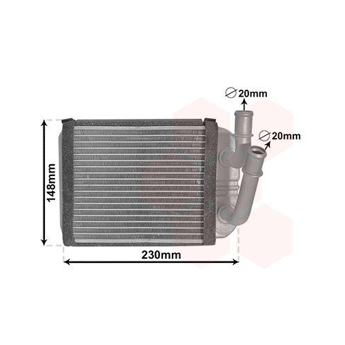 VAN WEZEL W&auml;rmetauscher, Innenraumheizung 58006381