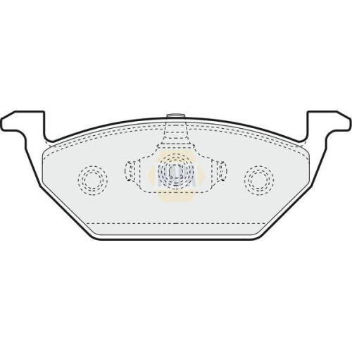 NAPA Bremsbelagsatz, Scheibenbremse NAPA NBP1189