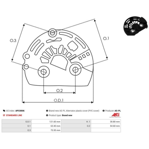 AS-PL Schutzkappe, Generator AS APC0006