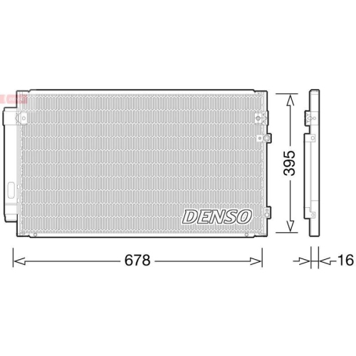 DENSO Kondensator, Klimaanlage DCN51012