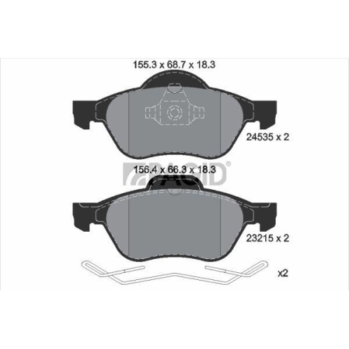 PAGID Bremsbelagsatz, Scheibenbremse T1693N