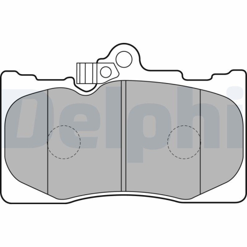DELPHI Bremsbelagsatz, Scheibenbremse LP2122