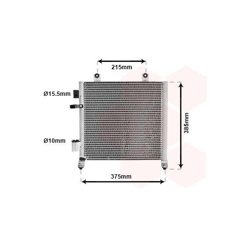 VAN WEZEL Kondensator, Klimaanlage 37005342