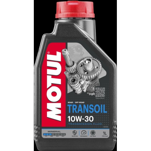 Getriebe&ouml;l TRANSOIL 10W-30 1 Liter Motorrad Mehrbereichsgetriebe&ouml;l MOTUL
