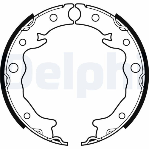 DELPHI Bremsbackensatz, Feststellbremse LS2089