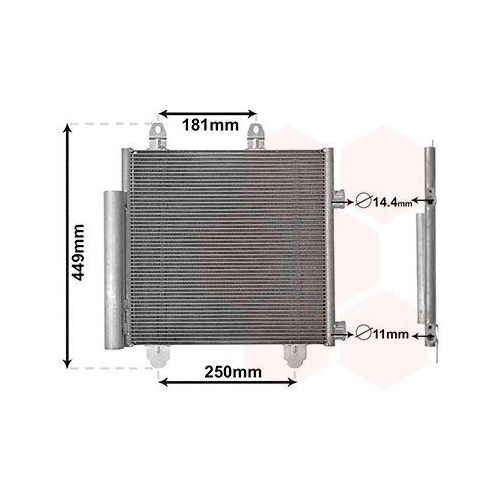 VAN WEZEL Kondensator, Klimaanlage 09015701