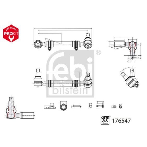 FEBI BILSTEIN Spurstange ProKit 176547