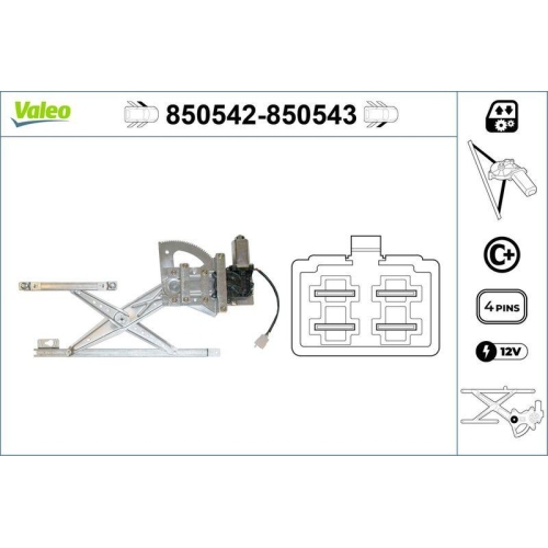 VALEO Fensterheber 850542