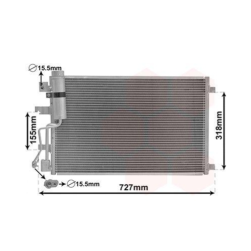 VAN WEZEL Kondensator, Klimaanlage *** IR PLUS *** 13015290