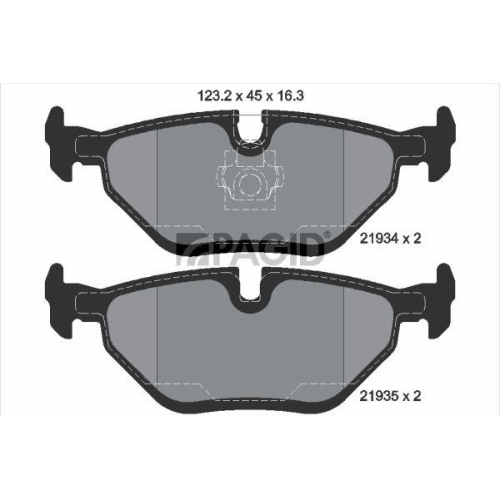 PAGID Bremsbelagsatz, Scheibenbremse T1207N