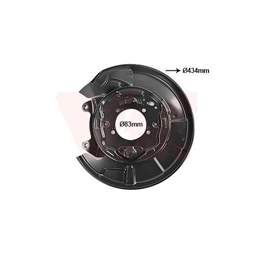 VAN WEZEL Spritzblech, Bremsscheibe 5377373