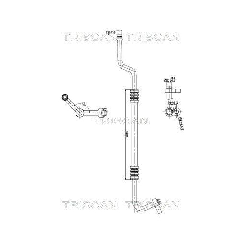 TRISCAN Hochdruck-/Niederdruckleitung, Klimaanlage 9010 23024
