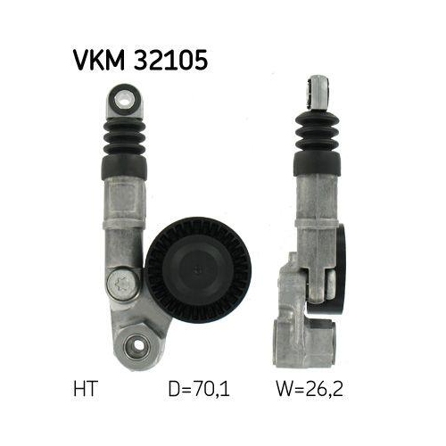 SKF Riemenspanner, Keilrippenriemen VKM 32105