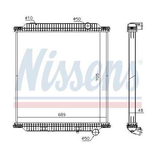 NISSENS K&uuml;hler, Motork&uuml;hlung 654760